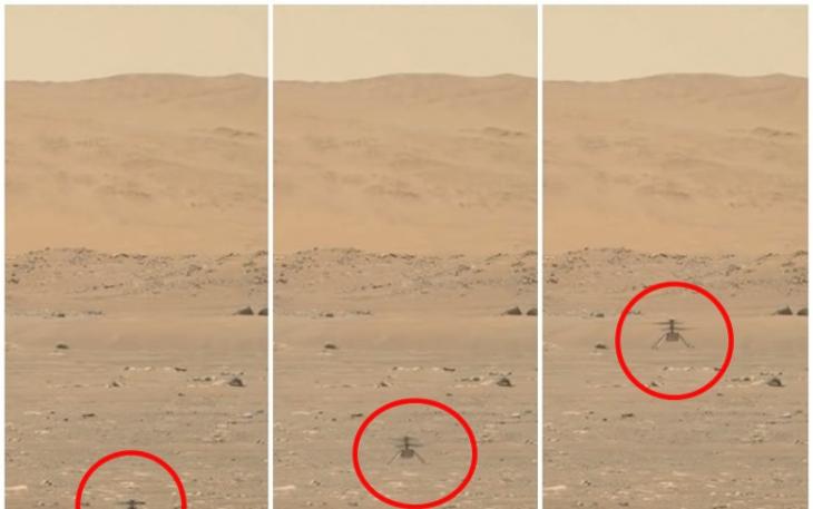 NASA火星探测器“毅力号”搭载的“独创号”无人直升机试飞成功 开创探索外星新模式