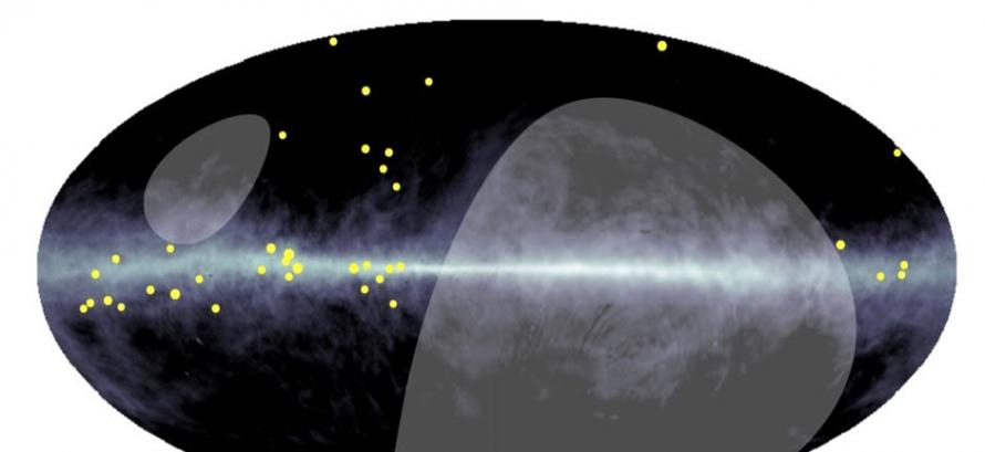 西藏一个巨大望远镜群捕捉到遍布银河系的超高能量伽马射线的第一个证据