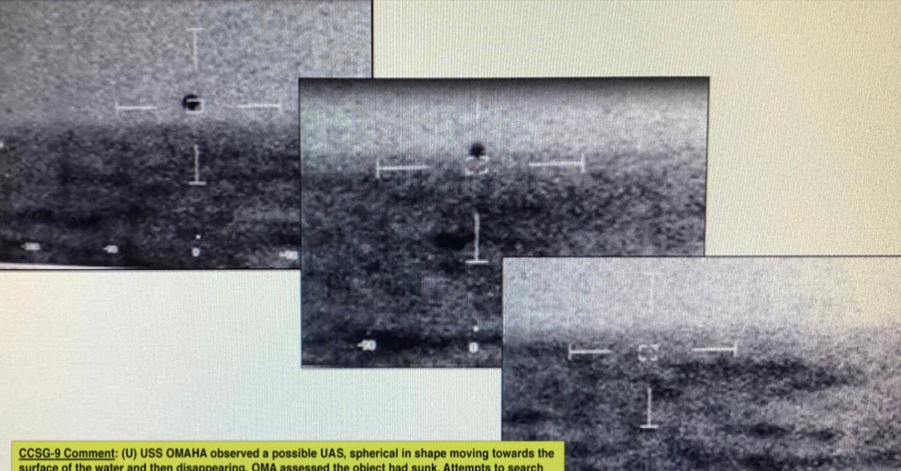 视频捕捉到在美国海军眼前坠入大海的神秘UFO不明飞行物