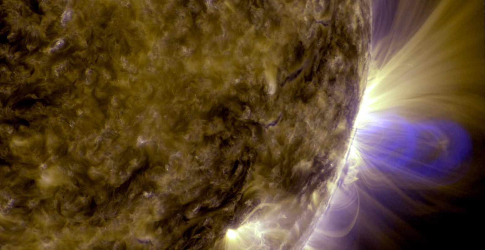 太阳动力天文台（SDO）拍摄的太阳磁环清晰图像（来自：NASA）