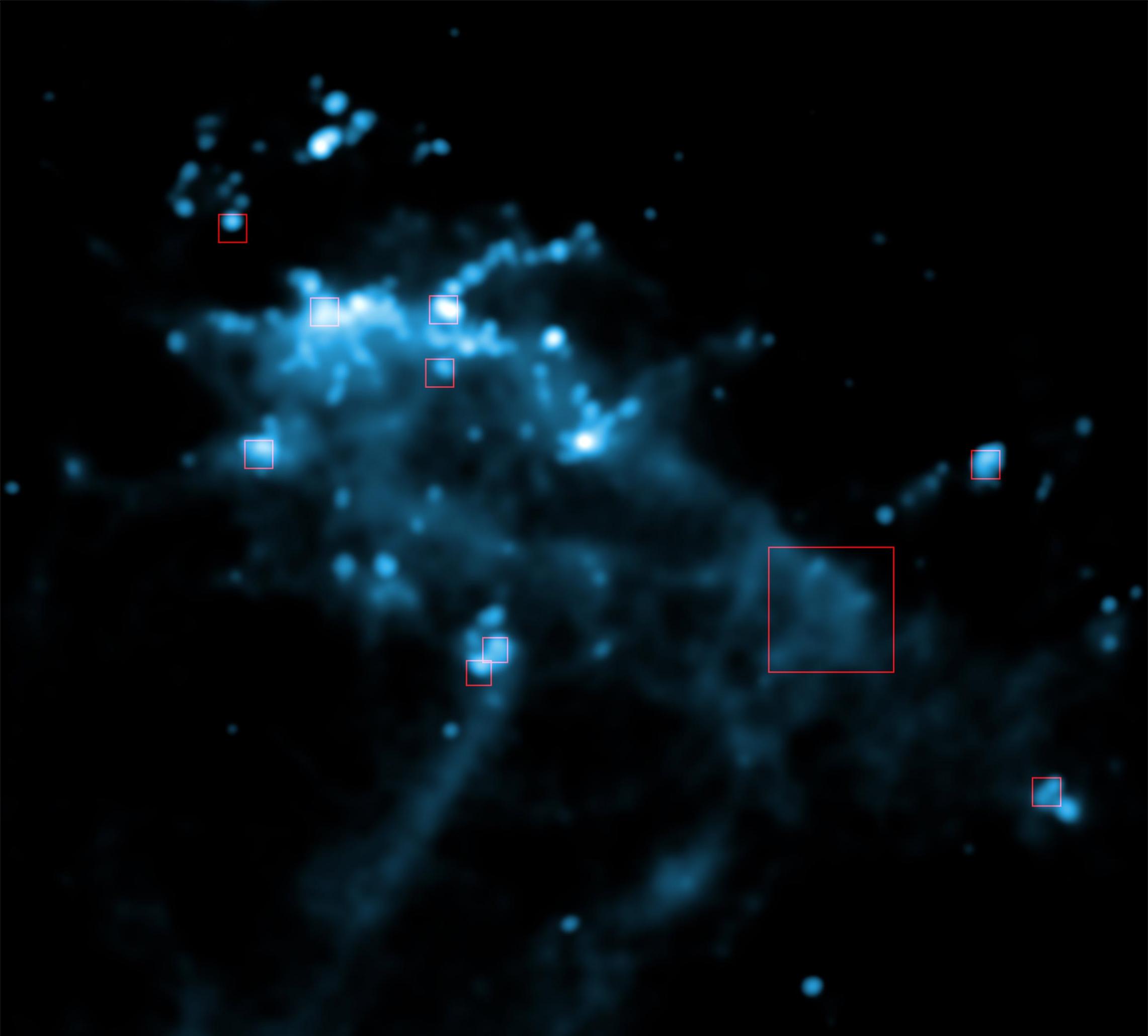 天文学家拍摄到超新星爆炸碎片MSH 15-52撞上RCW 89气体墙