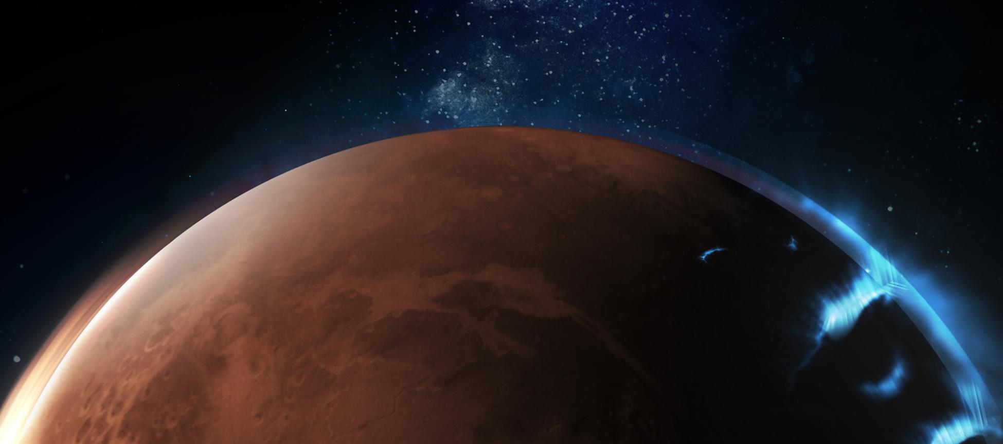阿拉伯联合酋长国“希望”号火星探测器捕捉到“最详尽”的火星离散极光