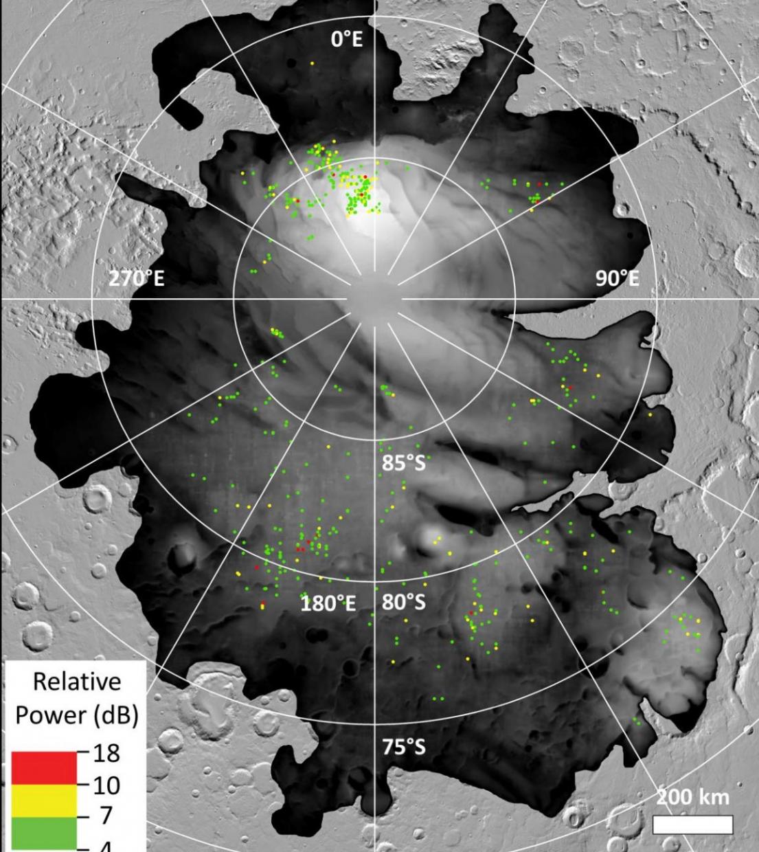 三项研究对火星南极地下湖泊论提出怀疑